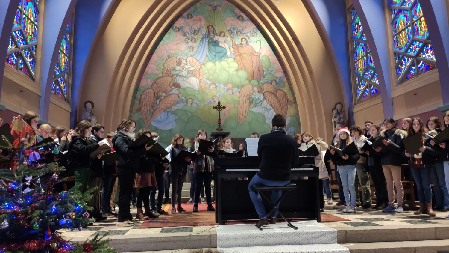 École de musique. Audition des accordéonistes à Pors Poulhan